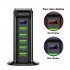 5 Port USB Plug Charging Station Dock Stand Desktop Charger Hub for Phone European regulations