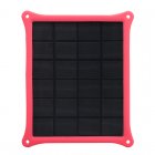 5 Watt Monocrystalline portable solar panel charger with IP55 rating for outdoor use and has a transformer and charging protection for phones and gadgets 