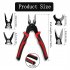 5 in 1 200mm Multifunctional Plier with Storage Box High Strength High Hardness Steel Wire Plier Red