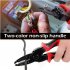 5 in 1 200mm Multifunctional Plier with Storage Box High Strength High Hardness Steel Wire Plier Red