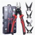 5 in 1 200mm Multifunctional Plier with Storage Box High Strength High Hardness Steel Wire Plier Red
