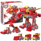 5-in-1 Assembled Deformation Robot Toy Disassembly Assembly Engineering Vehicle Toys For Boys Collection