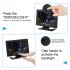 5 in 1 Desktop Digital Alarm Clock Voice Control Touch Screen Energy Saving Led Temperature Humidity Monitor black
