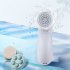 5 in 1 Electric Face Cleansing Brush Deep Cleaning Silicone Multifunctional Wash Face Machine Skin Care green