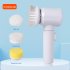 5  in 1 Handheld Electric Cleaning Brush Rechargeable Spin Scrub Brush with 3 Brush Heads Kitchen Cleaning Tools
