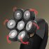 5 in 1 Men Electric Razor Portable Waterproof Led Display Usb Charging Head Shavers Grooming Kit 7 blade set