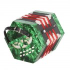 20-Button Concertina with Carrying Bag Adult Primary Professional Playing Hexagon Accordion green