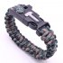 5 in 1 Multi function Outdoor Seven core Umbrella Rope Lanyard Camping Adventure Bracelet Forest jungle camouflage