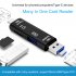 5 in 1 USB 2 0 Type C   USB   Micro USB SD TF Memory Card Reader OTG Adapter Silver