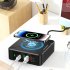 5 in 1 USB Hub 75W Multiport USB Charging Station Hub Adapter PD USB Splitter QC3 0 Fast Charging Rotation Stand UK Plug