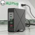 5 in 1 USB Hub 75W Multiport USB Charging Station Hub Adapter PD USB Splitter QC3 0 Fast Charging Rotation Stand UK Plug