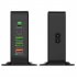 5 in 1 USB Hub 75W Multiport USB Charging Station Hub Adapter PD USB Splitter QC3 0 Fast Charging Rotation Stand UK Plug