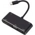 5 in 1 USB Type C to HDMI VGA Audio Adapter Converter black