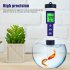 5 in 1 Water Tester Waterproof Auto Compensation Temperature Large Display Screen PH Meter Water Testing Kits