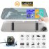 5 inch Rearview Mirror Car Dvr Dash Cam 1080P 2 5d Touch Night Vision Front Rear HD Video Driving Recorder