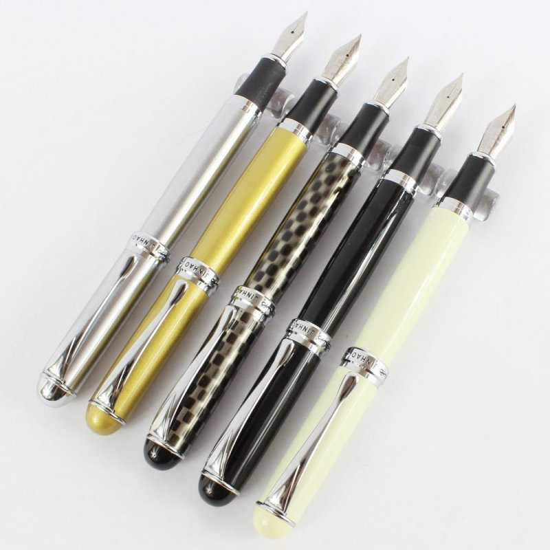 5 pcs Jinhao X750 Fountain Pen in Different Colors with Simple Pen Bags