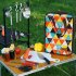 5 piece set Camping Kitchen Utensil Set Camp Cookware Utensils Organizer Travel Kit Cutting board 5 piece set