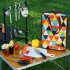 5 piece set Camping Kitchen Utensil Set Camp Cookware Utensils Organizer Travel Kit Color 5 piece set