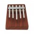 5 tone Kalimba Wood Thumb Piano Easy To Learn Musical Instrument for Kids Adults Rosewood