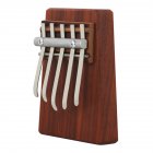 5-tone Kalimba Wood Thumb Piano Easy To Learn Musical Instrument for Kids Adults Rosewood