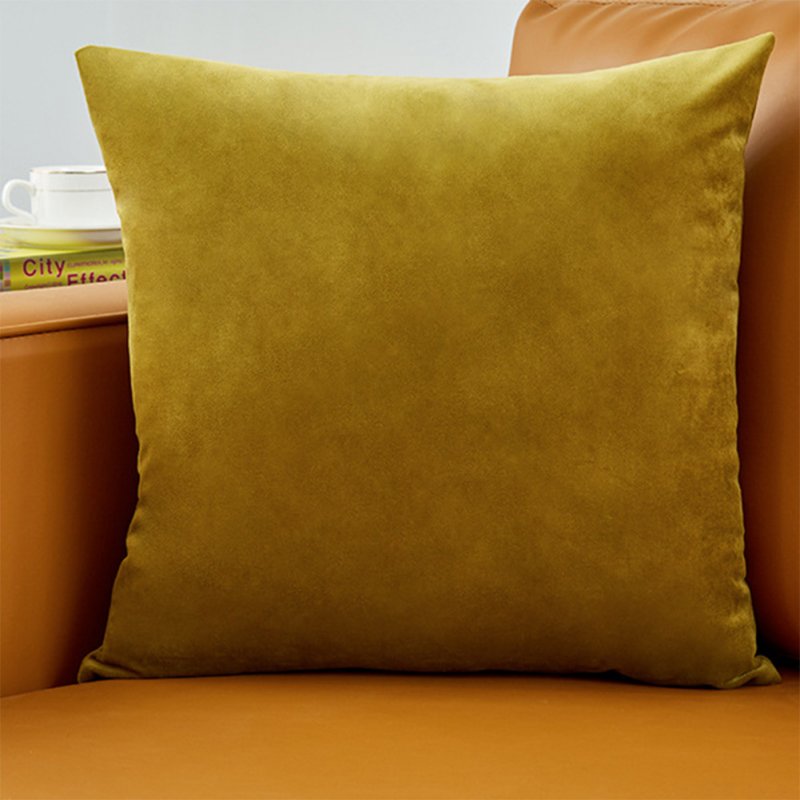 50*50cm Pillowcases Modern Simplicity Velvet Pure Color Sofa Cushion Pillow Cases No. 4 colour_50*50cm
