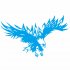 50   80cm Animal Eagle Car styling Motorcycle Car Sticker Vinyl Decal white