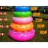 50 90cm Swimming Ring Thickened Double Layer Inflatable Fluorescent Pool Float Summer Swimming Toy  random Color  70   8 13 years old 