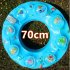 50 90cm Swimming Ring Thickened Double Layer Inflatable Fluorescent Pool Float Summer Swimming Toy  random Color  70   8 13 years old 