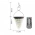 50 Leds Solar Starry Sky Light With Remote Control 8 Lighting Modes 3 Adjustable Brightness IP65 Waterproof Outdoor Courtyard Light  132 x 132 x 160mm  Warm Whi