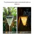 50 Leds Solar Starry Sky Light With Remote Control 8 Lighting Modes 3 Adjustable Brightness IP65 Waterproof Outdoor Courtyard Light  132 x 132 x 160mm  Warm Whi