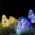 50 Leds Solar Starry Sky Light With Remote Control 8 Lighting Modes 3 Adjustable Brightness IP65 Waterproof Outdoor Courtyard Light  132 x 132 x 160mm  Warm Whi