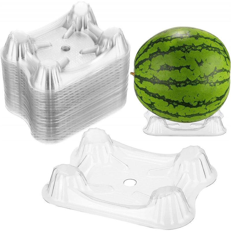 50 Pcs Melon Watermelon Cradles, Plastic Plants Garden Support Protectors For Watermelon Squash Pumpkin Vegetable Support Protective Stands 40lb 50pcs