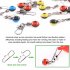 50 Pcs Set  Fishing Float Bobber Connectors Sea Saltwater fishing Accessories 50 large  red 