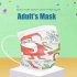 50 Pcs pack Masks Three layer Meltblown Christmas Printed Disposable Dust Masks E 50 pack