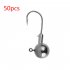 50 Pcs set Jig Head Colorful Spray Paint Soft Bait Insect Hooks Red 50 bags 3 5g