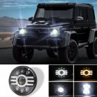 500 W 30000LM 7 inch LED Yellow and White Halo Angel Eye Headlights For Jeep Wrangler Led Beam Headlamp H4/H13 (six beads with lens) H type Led Headlight