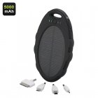 5000mAh Solar Charger has 2 USB Charging ports  an IP65 Weatherproof and Dust proof rating and uses a 1 2W Mono crystalline solar panel for recharging on the go
