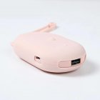 5000mAh USB Charging Electric Silicone Lovely Cat Shaped Hand Warmer Nordic pink