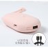 5000mAh USB Charging Electric Silicone Lovely Cat Shaped Hand Warmer Avocado green