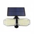 500lm Solar Split Wall Lamp Human Body Induction Lighting Street Lamp Outdoor Light Split double head 78LED