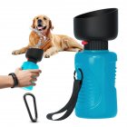 500ml/18oz Portable Pet Water Bottle 2-in-1 Leakproof Lightweight Outdoor