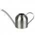 500ml Long Mouth Pot Sprinkling Portable Stainless Steel Household Outdoor Watering Can Flowers Gardening Tools Silver