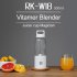 500ml Portable Orange Juice Maker Smoothie Blender USB Juicer Cup with 4000mAh Rechargeable Battery Pink