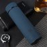 500ml Rubber Paint Vacuum Flask Thermos  Bottle With Tea Mesh Water Cup black
