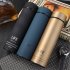 500ml Rubber Paint Vacuum Flask Thermos  Bottle With Tea Mesh Water Cup red