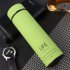 500ml Rubber Paint Vacuum Flask Thermos  Bottle With Tea Mesh Water Cup green