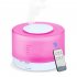 500ml ultrasonic humidifier Household Air Humidifier Colorful Lights Air Purifying Mist Maker white U S  regulations