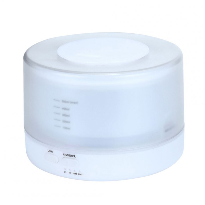 500ml ultrasonic humidifier Household Air Humidifier Colorful Lights Air Purifying Mist Maker white_British regulatory