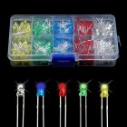 500pcs 3MM Diodes Led Diodes Kit 5 Colors In Individual Boxes