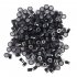 500pcs Silicone Micro Ring Aluminium Rings Links Beads Hair Extensions Tools for Human Hair Black